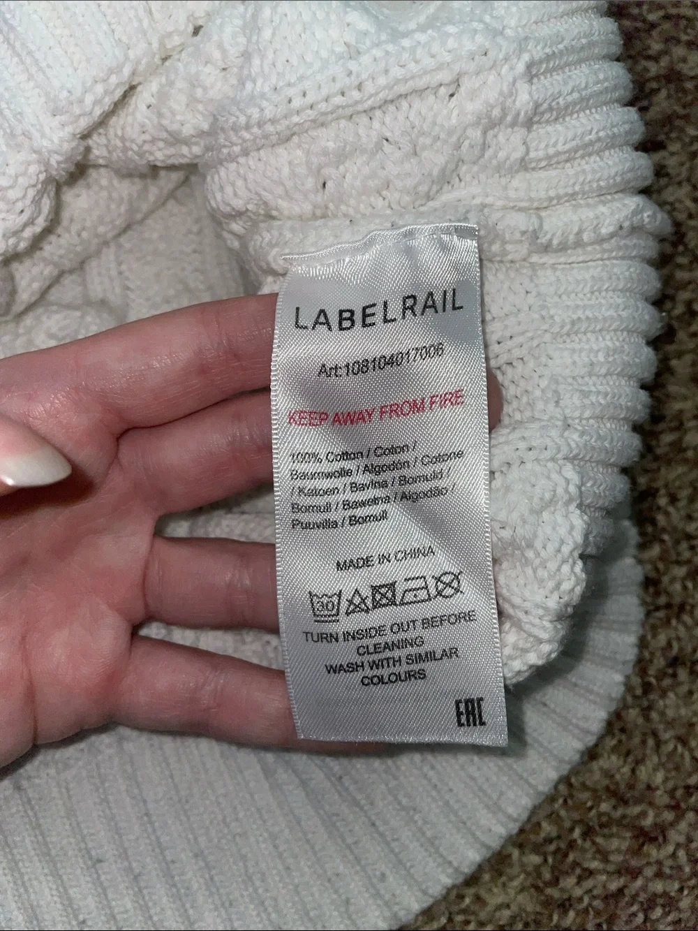 Labelrail and Hana cross varsity sweater